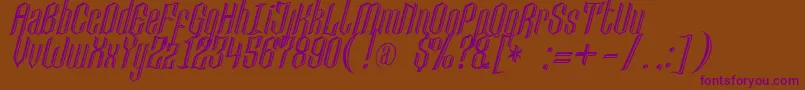 Lancastercastle Font – Purple Fonts on Brown Background