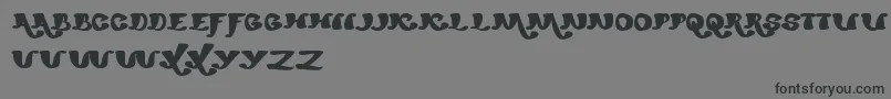 フォントMexicanoChiliSauce – 黒い文字の灰色の背景