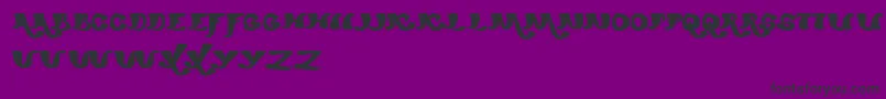 フォントMexicanoChiliSauce – 紫の背景に黒い文字