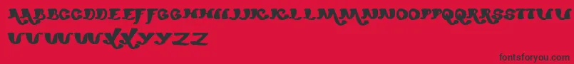MexicanoChiliSauce Font – Black Fonts on Red Background