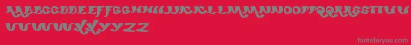 MexicanoChiliSauce Font – Gray Fonts on Red Background