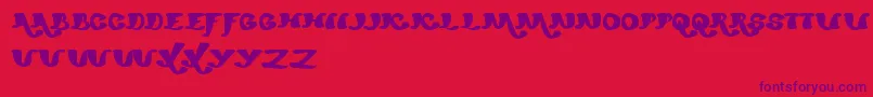 fuente MexicanoChiliSauce – Fuentes Moradas Sobre Fondo Rojo