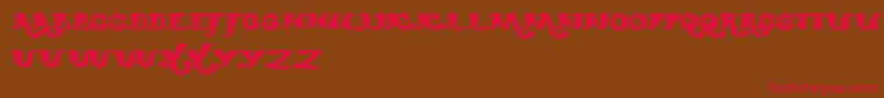 MexicanoChiliSauce Font – Red Fonts on Brown Background