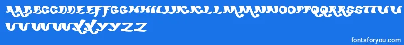 MexicanoChiliSauce Font – White Fonts on Blue Background