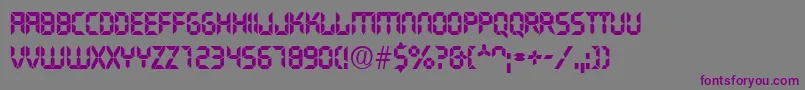 Шрифт TransistorRegular – фиолетовые шрифты на сером фоне