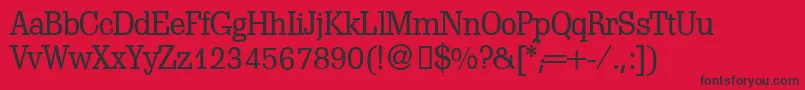 ScoutlightdbNormal Font – Black Fonts on Red Background