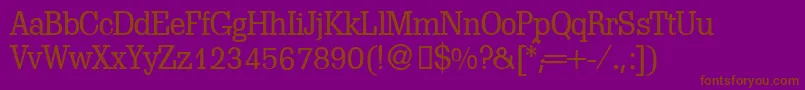 ScoutlightdbNormal Font – Brown Fonts on Purple Background