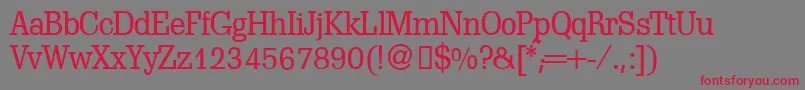 ScoutlightdbNormal Font – Red Fonts on Gray Background