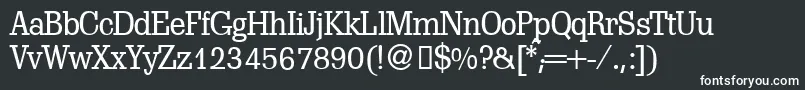 ScoutlightdbNormal Font – White Fonts on Black Background