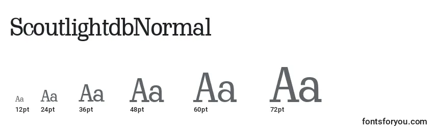 ScoutlightdbNormal Font Sizes