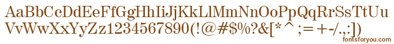 Шрифт Century725Bt – коричневые шрифты