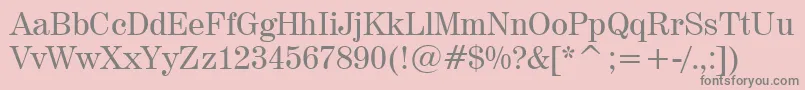 Шрифт Century725Bt – серые шрифты на розовом фоне