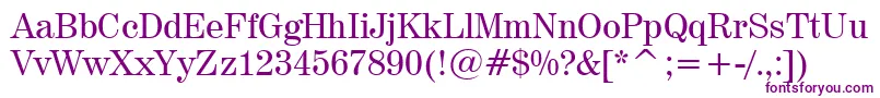 Шрифт Century725Bt – фиолетовые шрифты