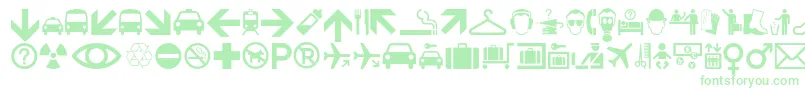 フォントMinipicsinternational – 緑のフォント