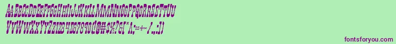 Youngerbroscondital Font – Purple Fonts on Green Background