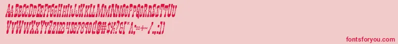 Youngerbroscondital Font – Red Fonts on Pink Background