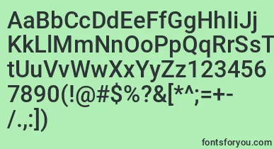 Mechani font – Black Fonts On Green Background