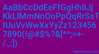 Mechani font – Blue Fonts On Purple Background