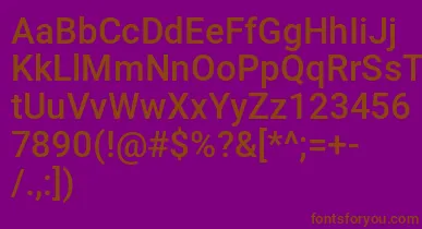 Mechani font – Brown Fonts On Purple Background