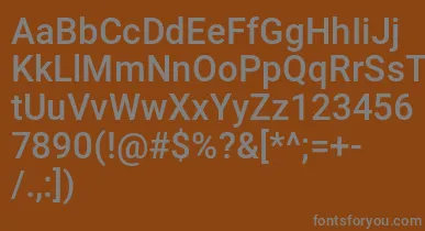 Mechani font – Gray Fonts On Brown Background