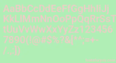 Mechani font – Pink Fonts On Green Background