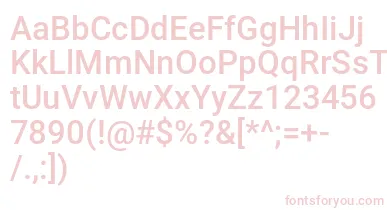 Mechani font – Pink Fonts On White Background