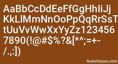 Mechani font – White Fonts On Brown Background