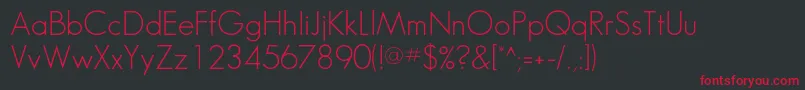 Sansserifflf Font – Red Fonts on Black Background