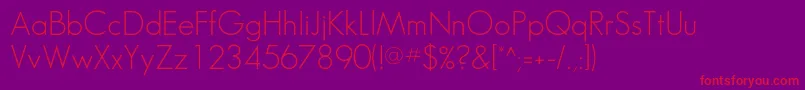 Sansserifflf Font – Red Fonts on Purple Background