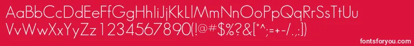 Sansserifflf Font – White Fonts on Red Background