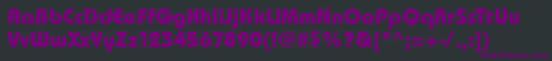 Bhs75C Font – Purple Fonts on Black Background