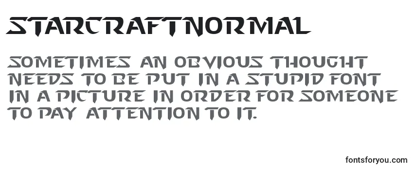 Шрифт StarcraftNormal