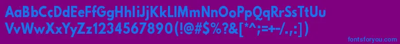Шрифт PinkChaos – синие шрифты на фиолетовом фоне