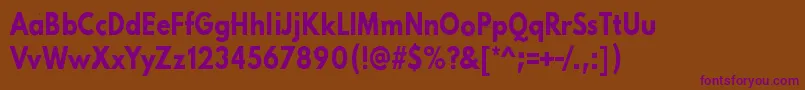 Шрифт PinkChaos – фиолетовые шрифты на коричневом фоне