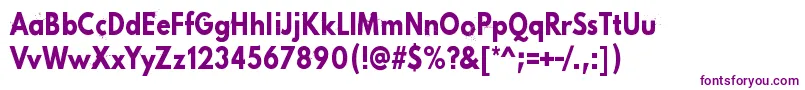 PinkChaos-fontti – violetit fontit valkoisella taustalla