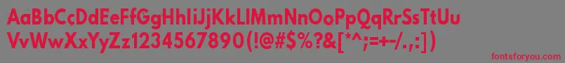PinkChaos Font – Red Fonts on Gray Background