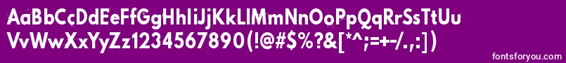 フォントPinkChaos – 紫の背景に白い文字