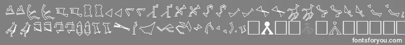 StargateSg1GoAld Font – White Fonts on Gray Background