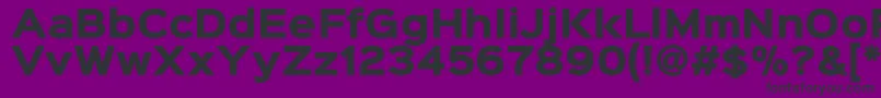 Sinkinsans800black-fontti – mustat fontit violetilla taustalla