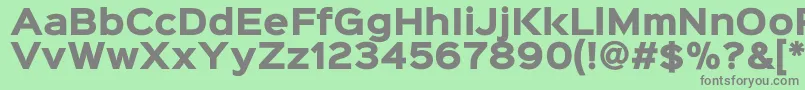 Sinkinsans800black Font – Gray Fonts on Green Background