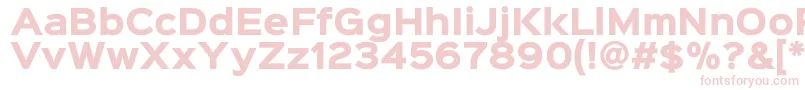 Sinkinsans800black-fontti – vaaleanpunaiset fontit