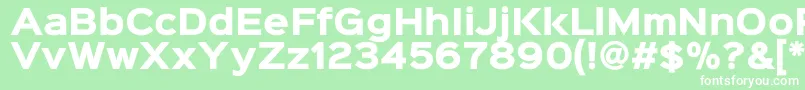Sinkinsans800black Font – White Fonts on Green Background