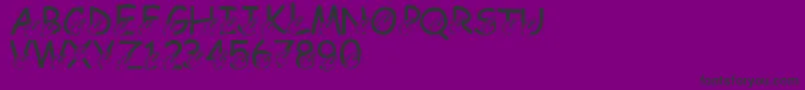 LmsDarrensDelight Font – Black Fonts on Purple Background