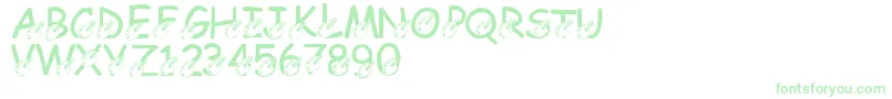 LmsDarrensDelight Font – Green Fonts on White Background