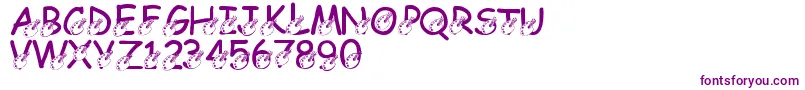 LmsDarrensDelight Font – Purple Fonts on White Background