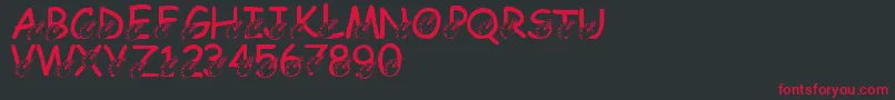 LmsDarrensDelight Font – Red Fonts on Black Background