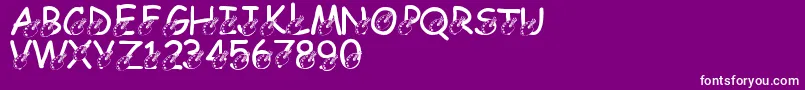 LmsDarrensDelight Font – White Fonts on Purple Background