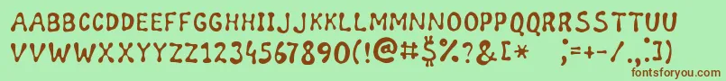 WildHoney Font – Brown Fonts on Green Background