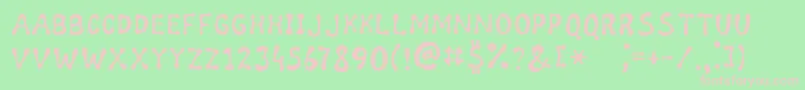WildHoney Font – Pink Fonts on Green Background