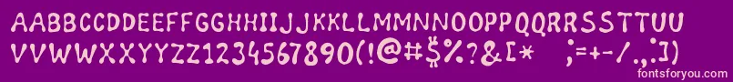 WildHoney Font – Pink Fonts on Purple Background